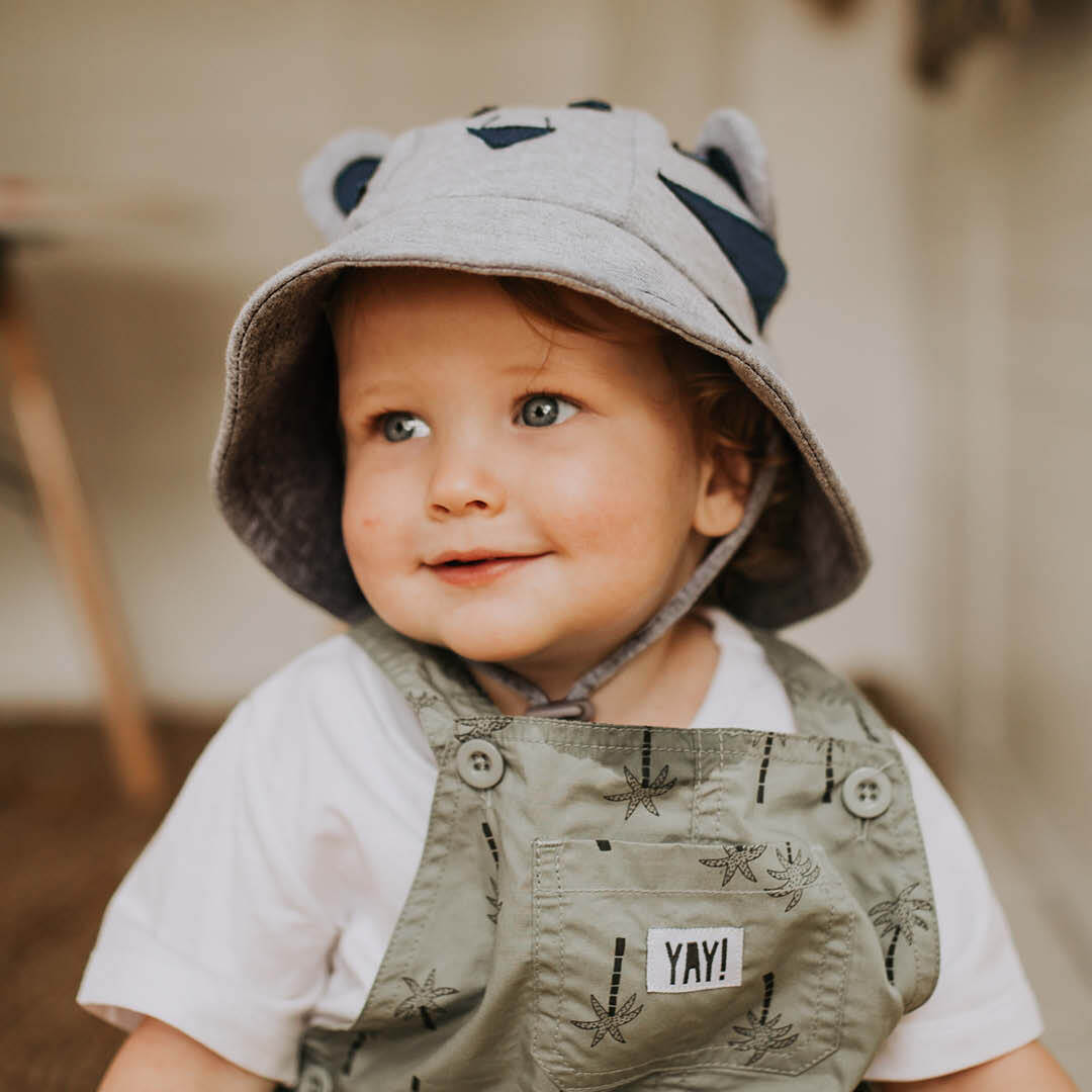 Toddler Bucket Hat - Tiger Grey Marle