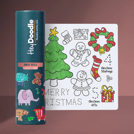 Hey Doodle - Reusable Colouring Mini Mat - Jingle Bells