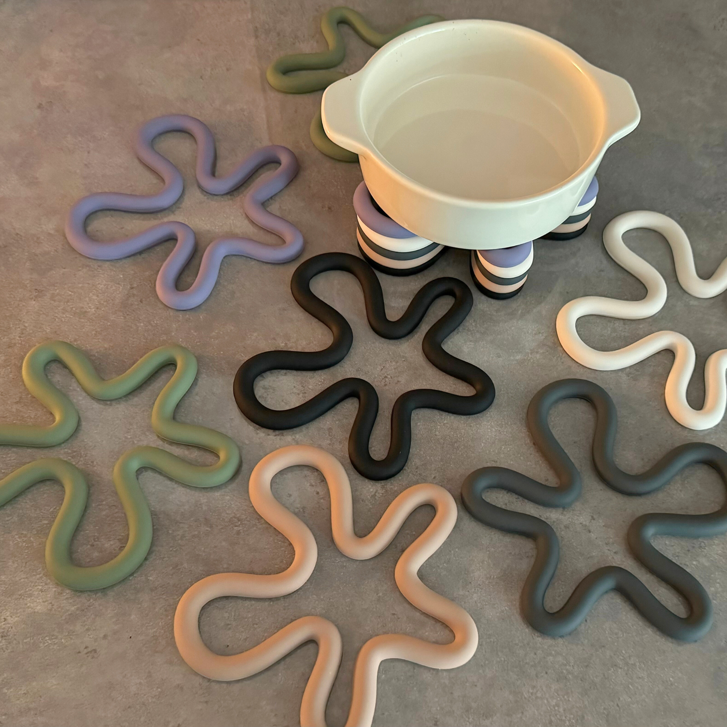 Kitchen Trivet Geometrical Splat Mat