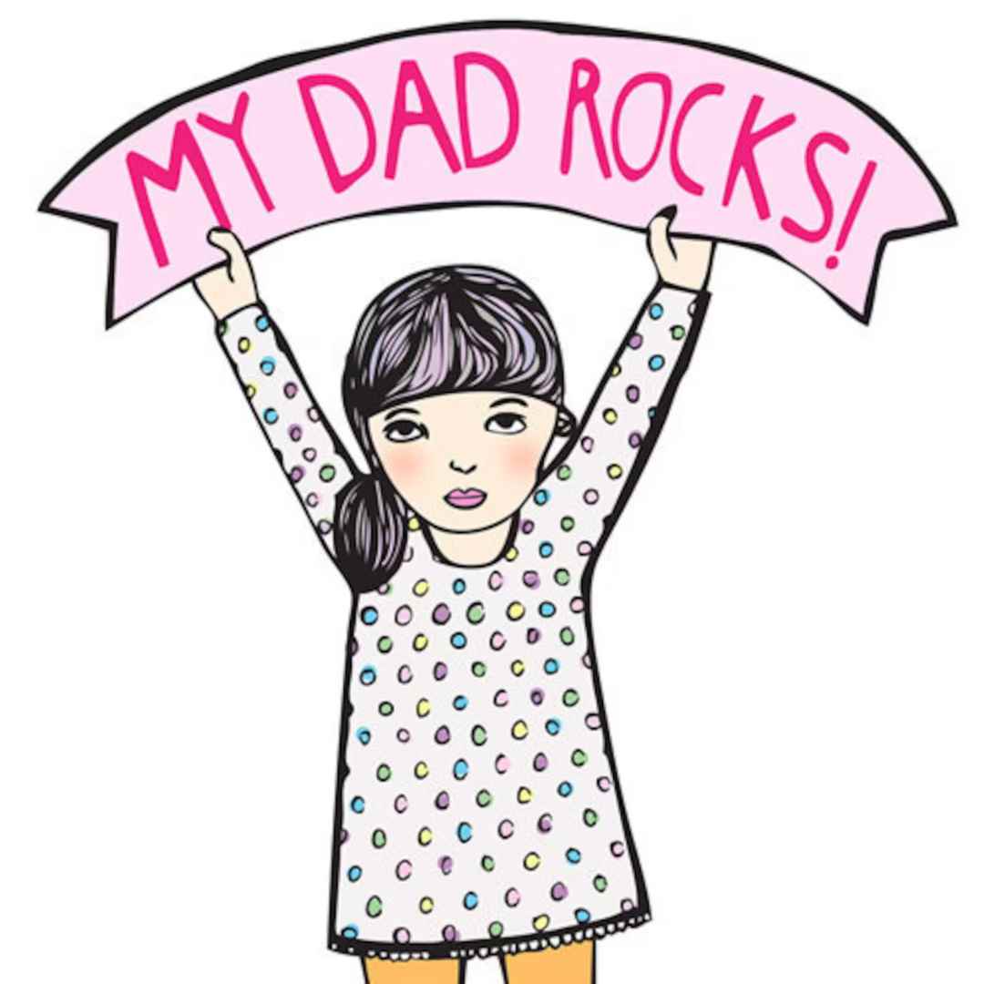 My Dad Rocks - Greeting Card