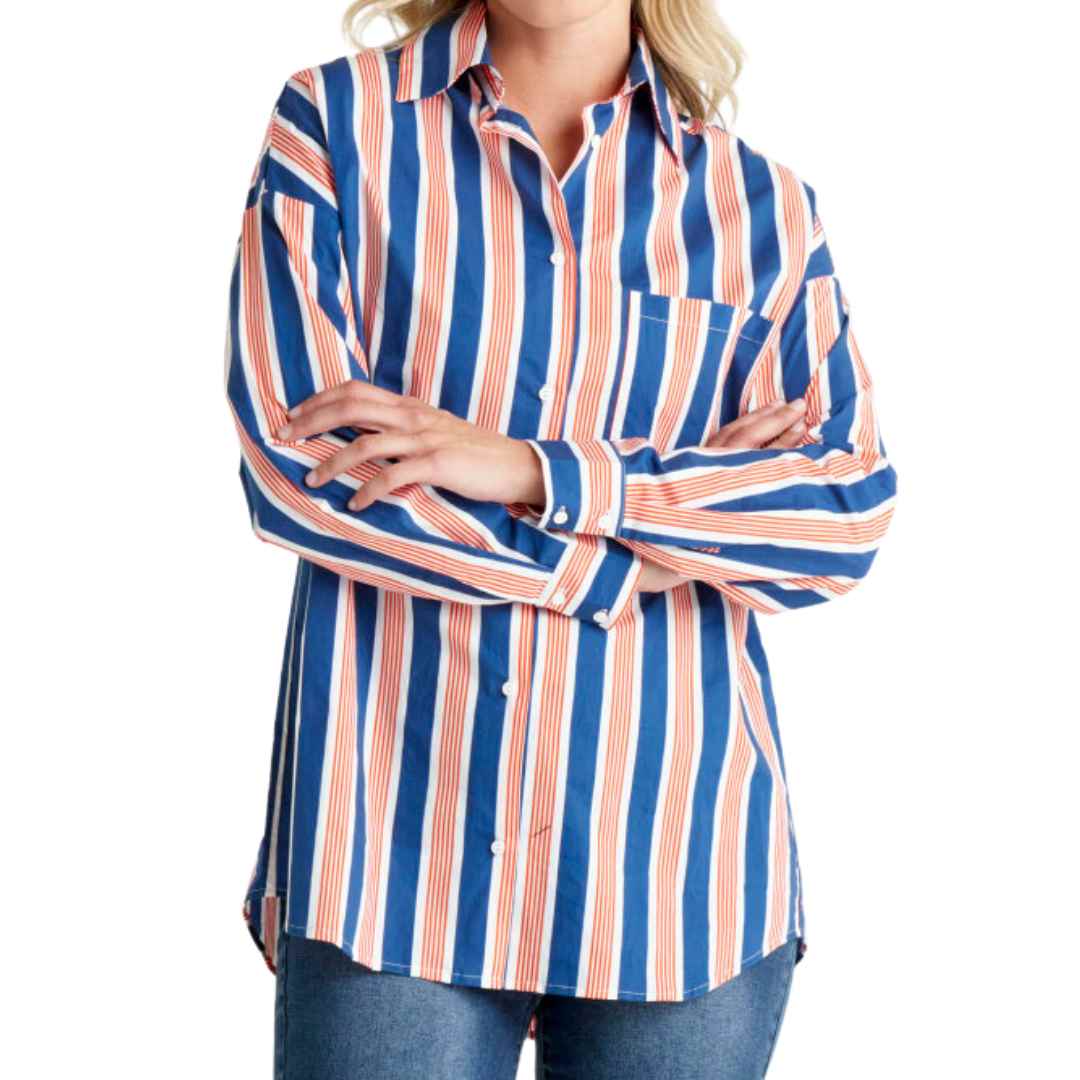 Betty Basics - Saskia Shirt - Stripe – Not Plain Jane Living