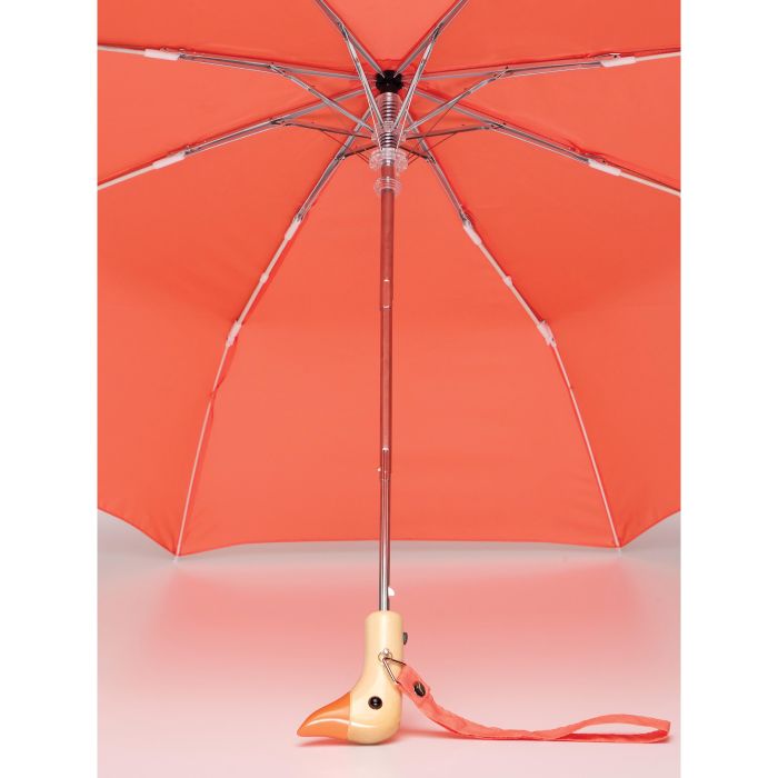 Compact Duck Umbrella - Peach Pink
