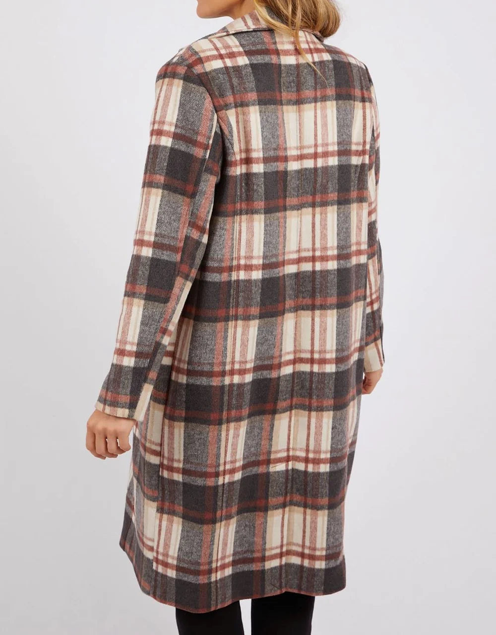 Westward Coat - Rust / Tan Check