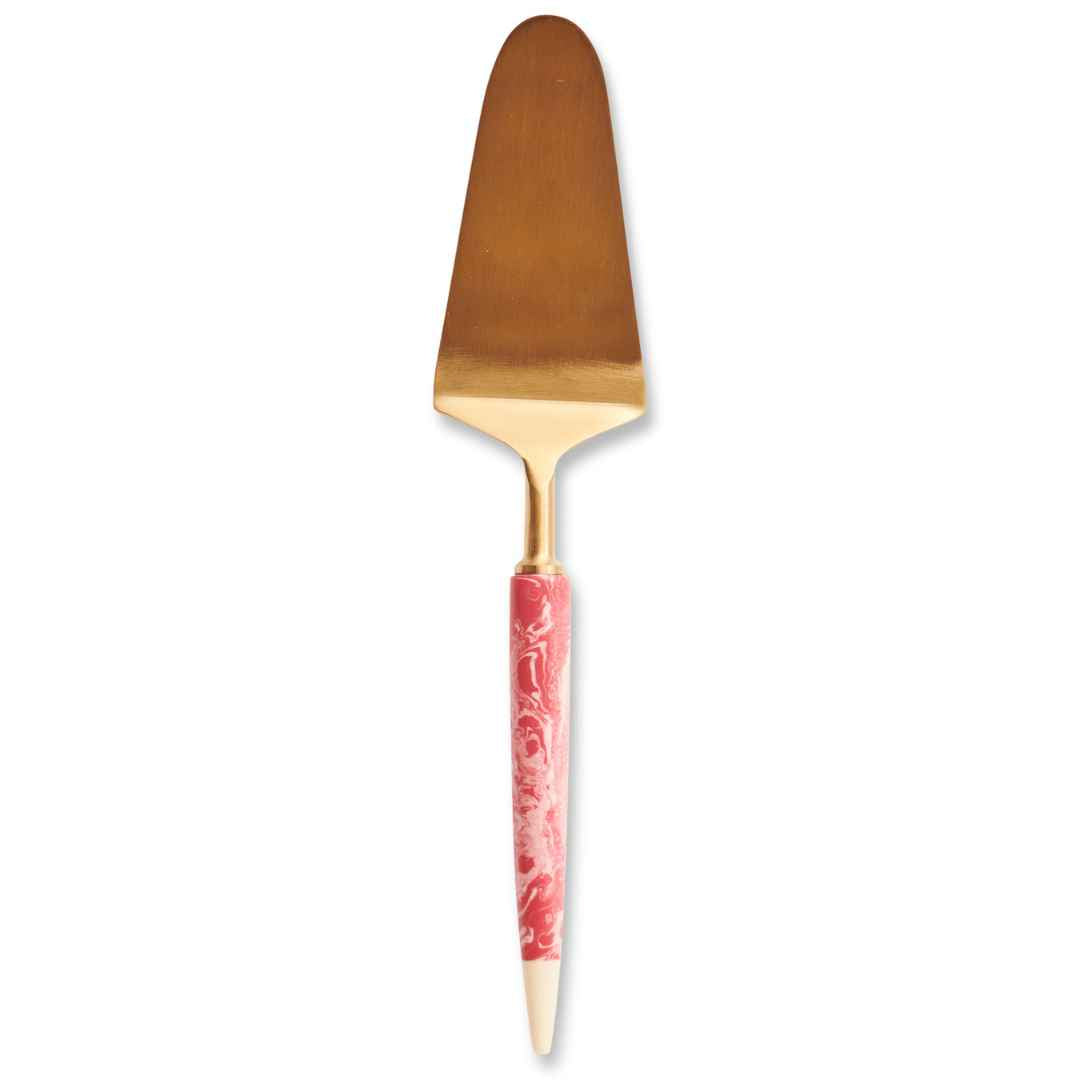 Pink Marble Cake Server