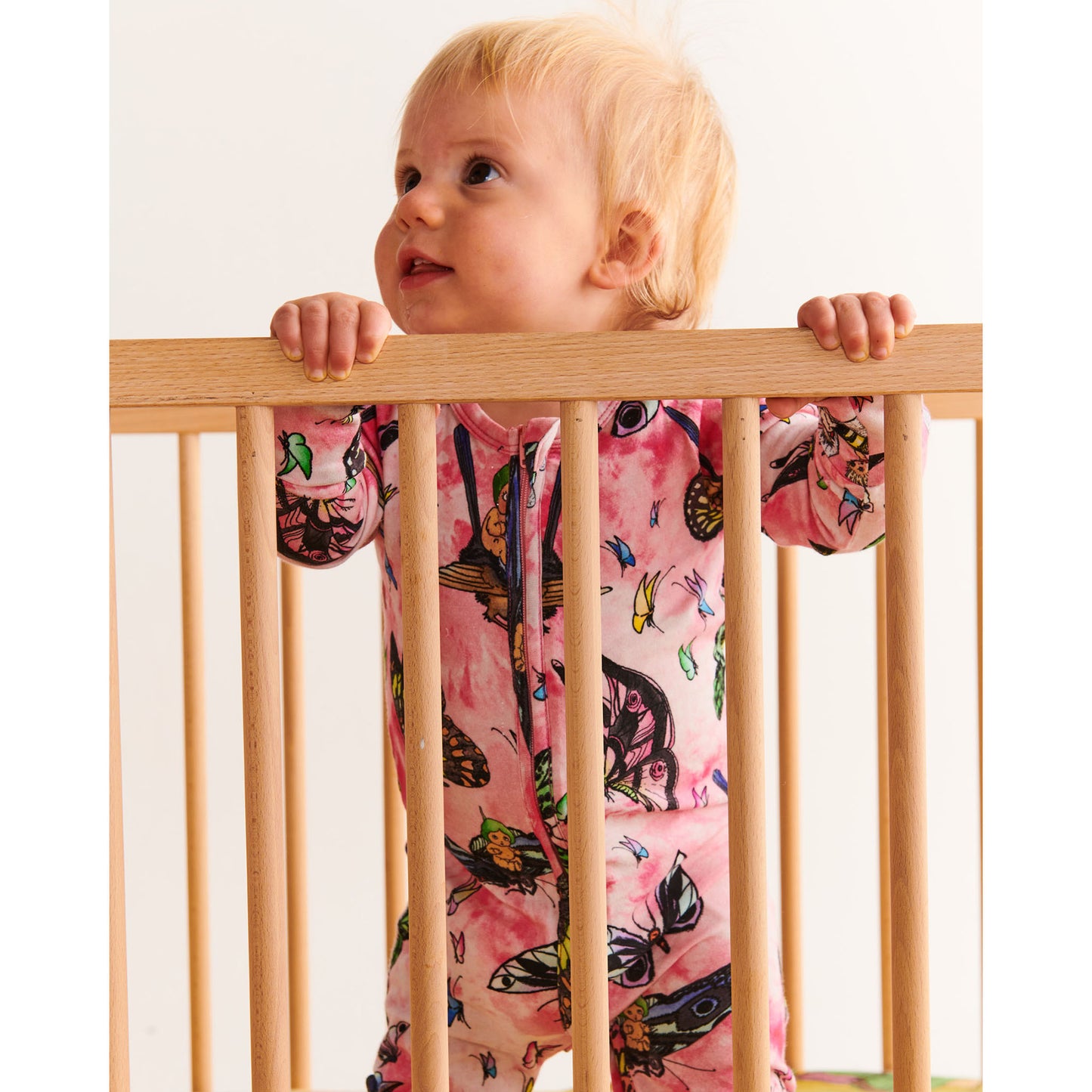 Kip&Co x May Gibbs Fly Baby Organic Long Sleeve Zip Romper