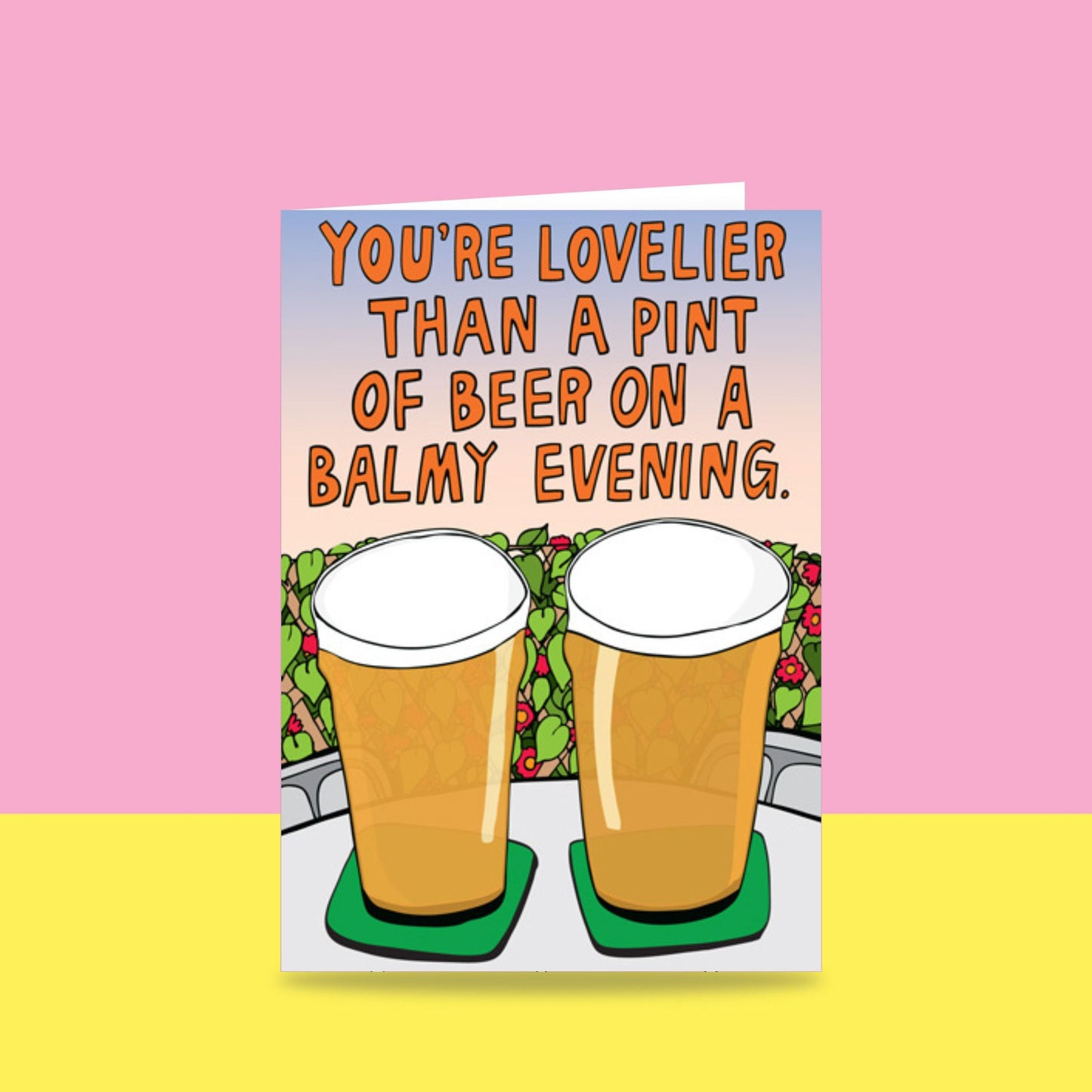 Lovelier Than A Pint Of Beer - Greeting Card