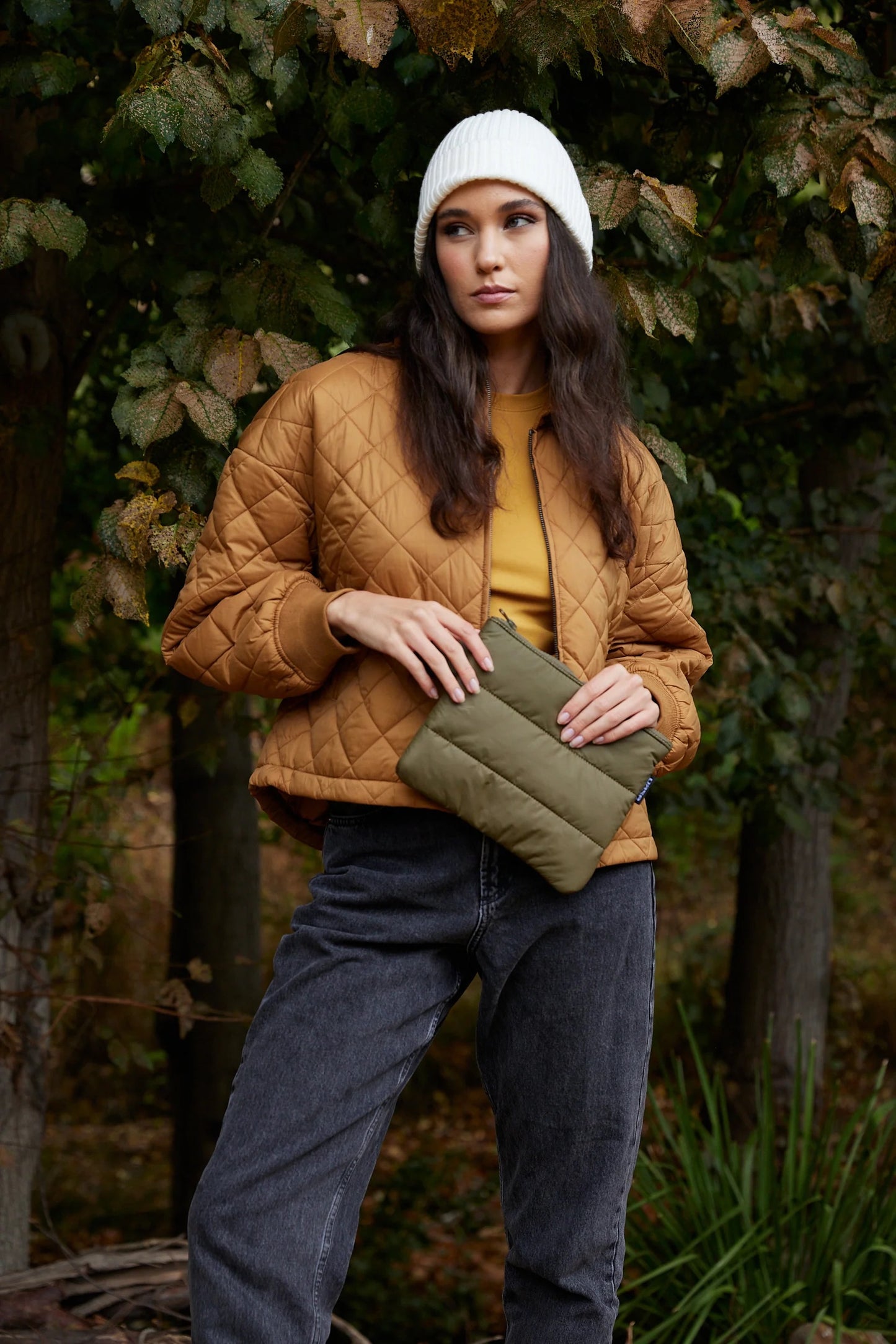 Cloud Flat Base Bag - Khaki