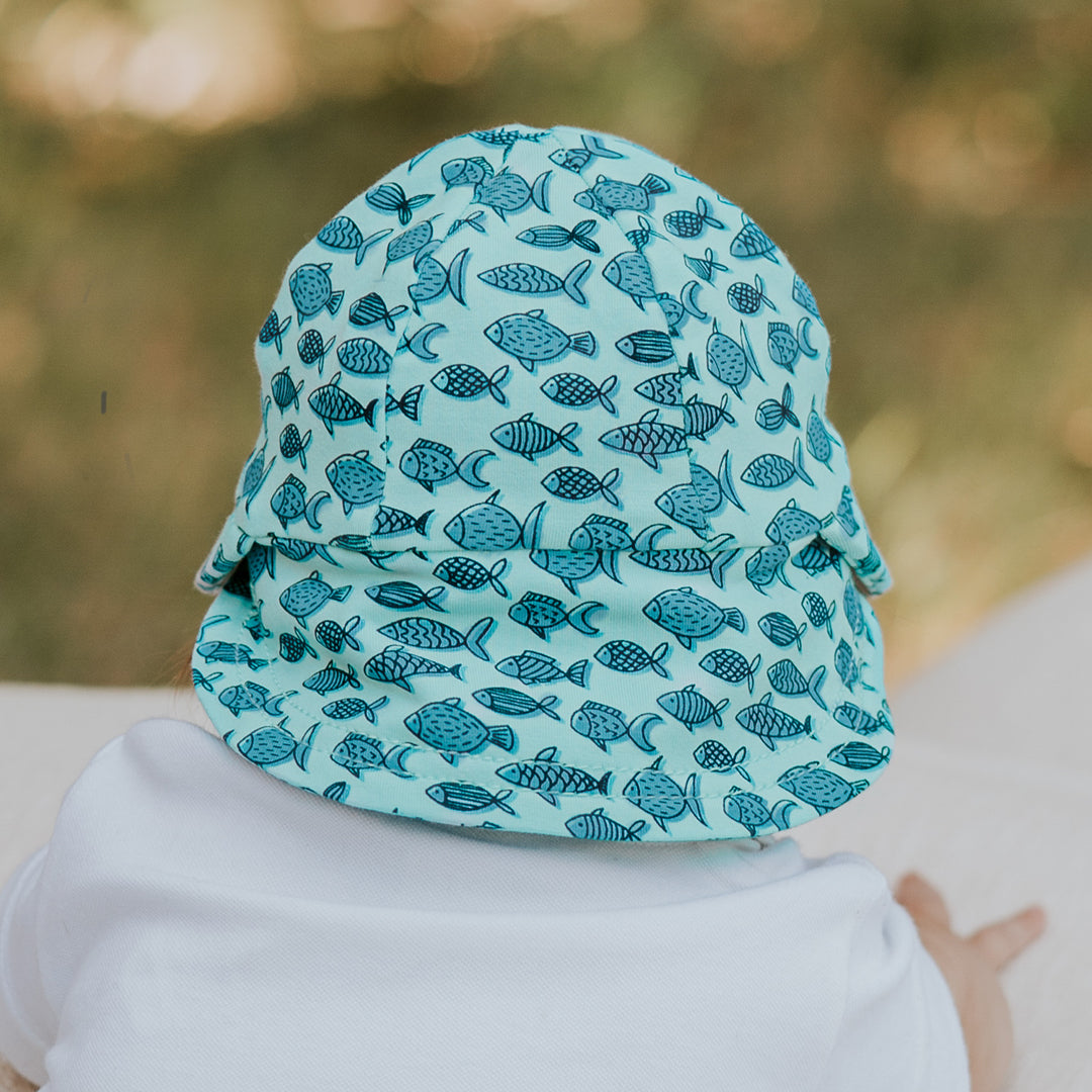 Legionnaire Flap Sun Hat - Fish