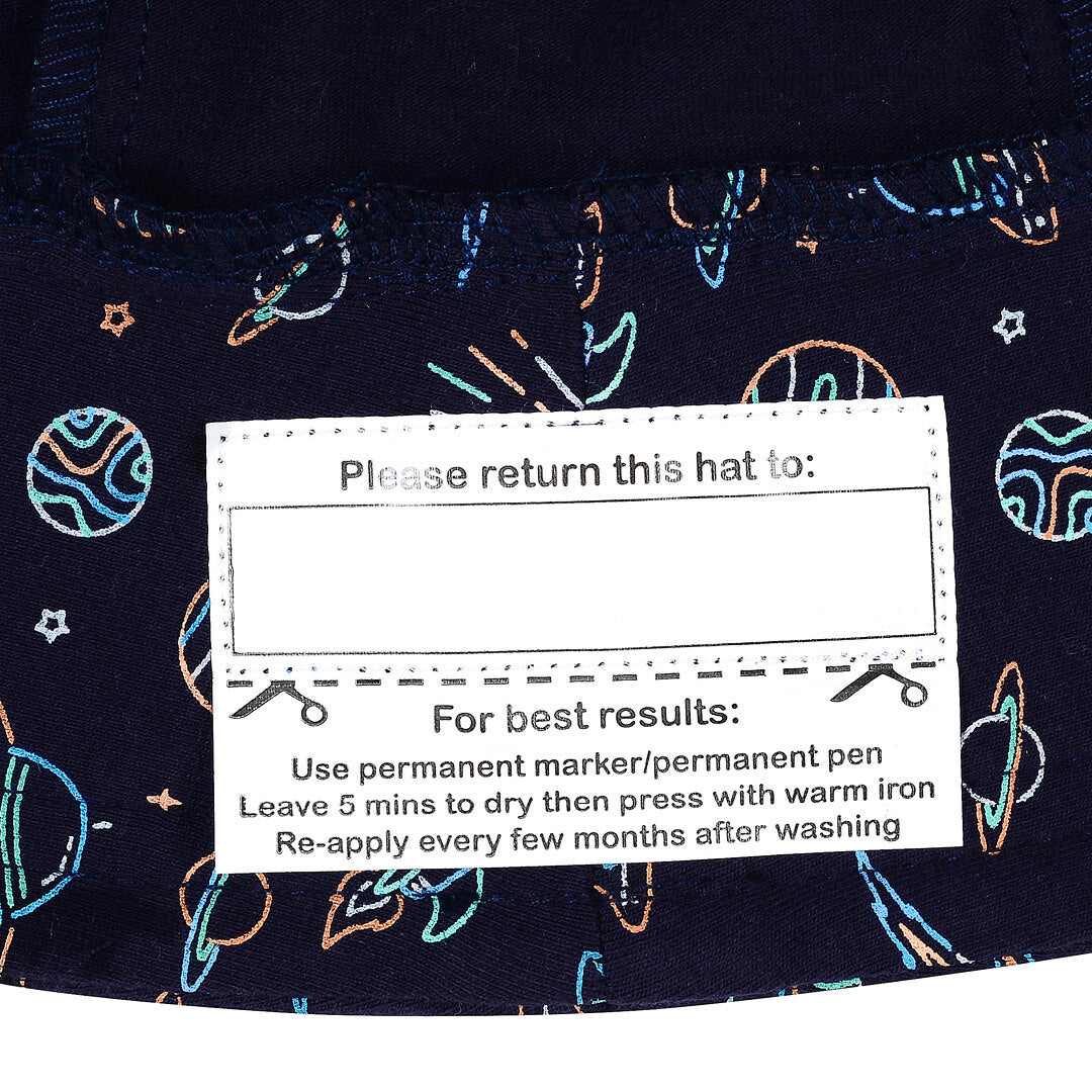 Toddler Bucket Sun Hat - Space
