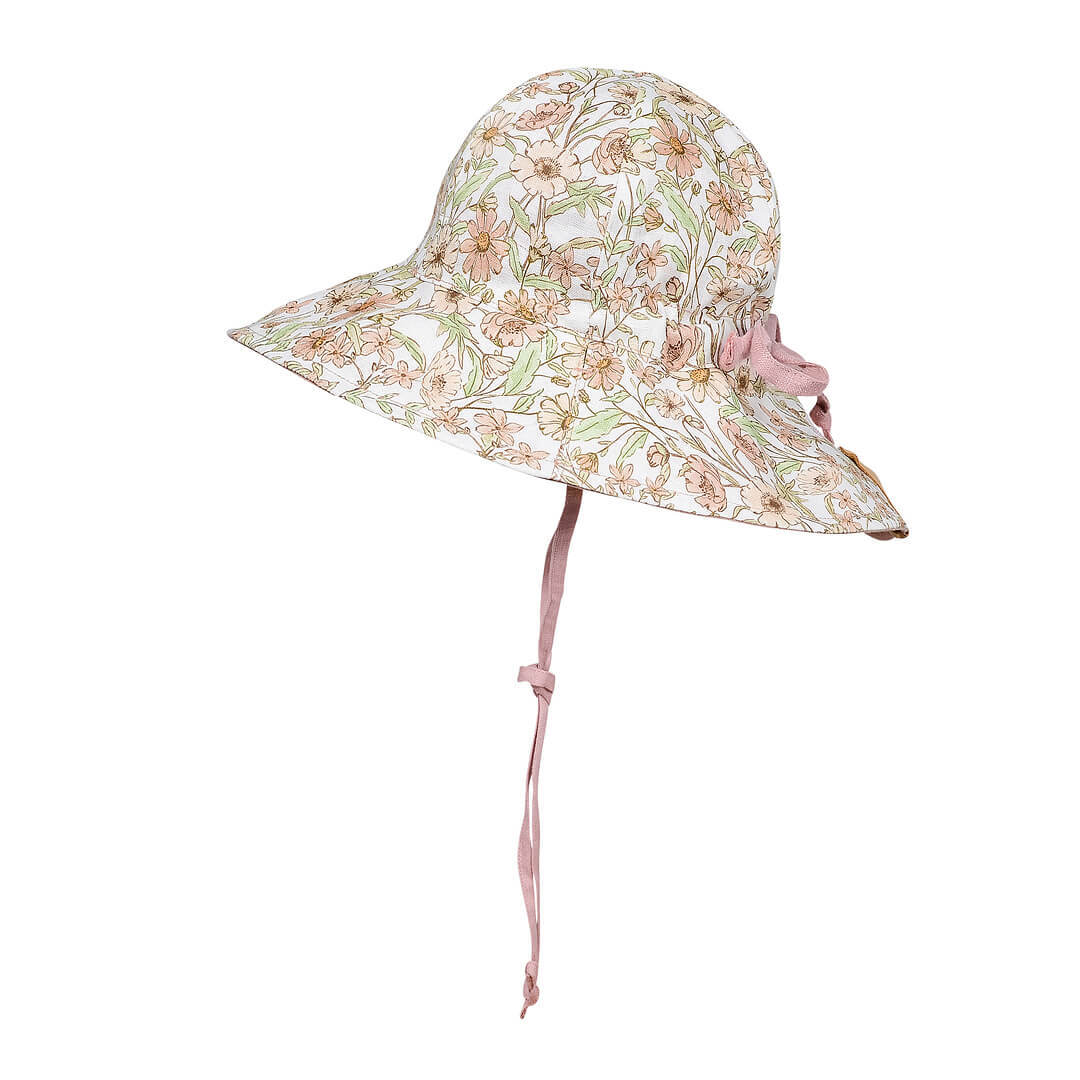 'Wanderer' Panelled Bucket Sun Hat - Poppy / Rosa