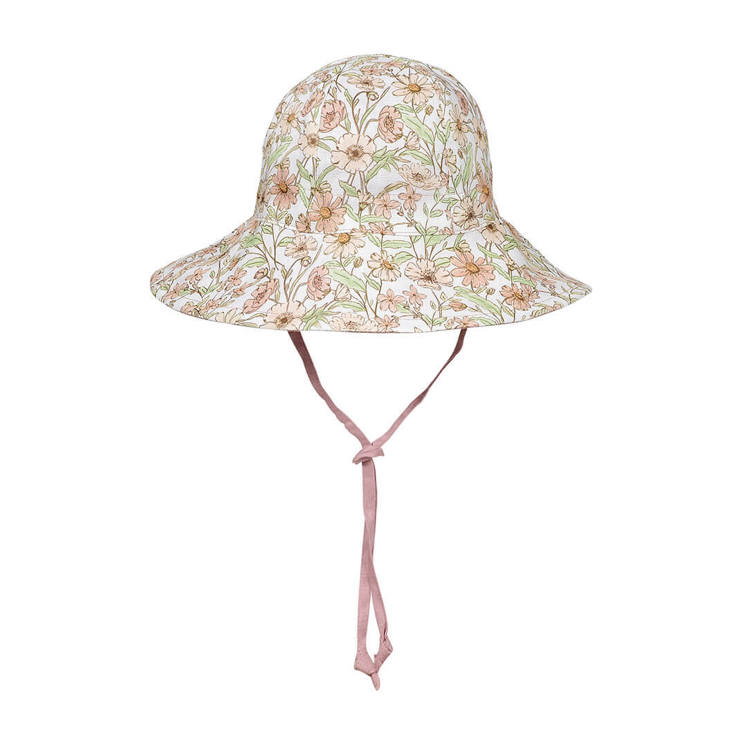 'Wanderer' Panelled Bucket Sun Hat - Poppy / Rosa