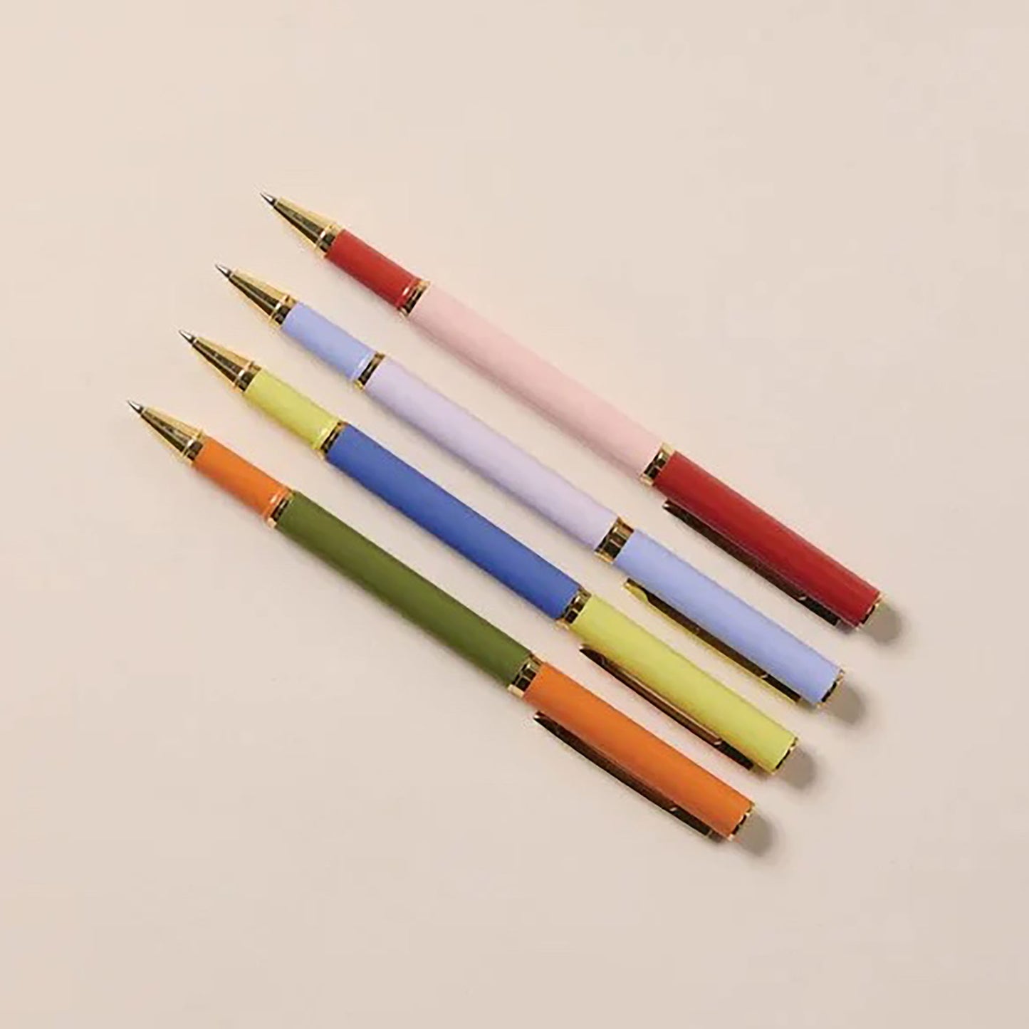 Colorblock Pens Set - Lavender & Blush