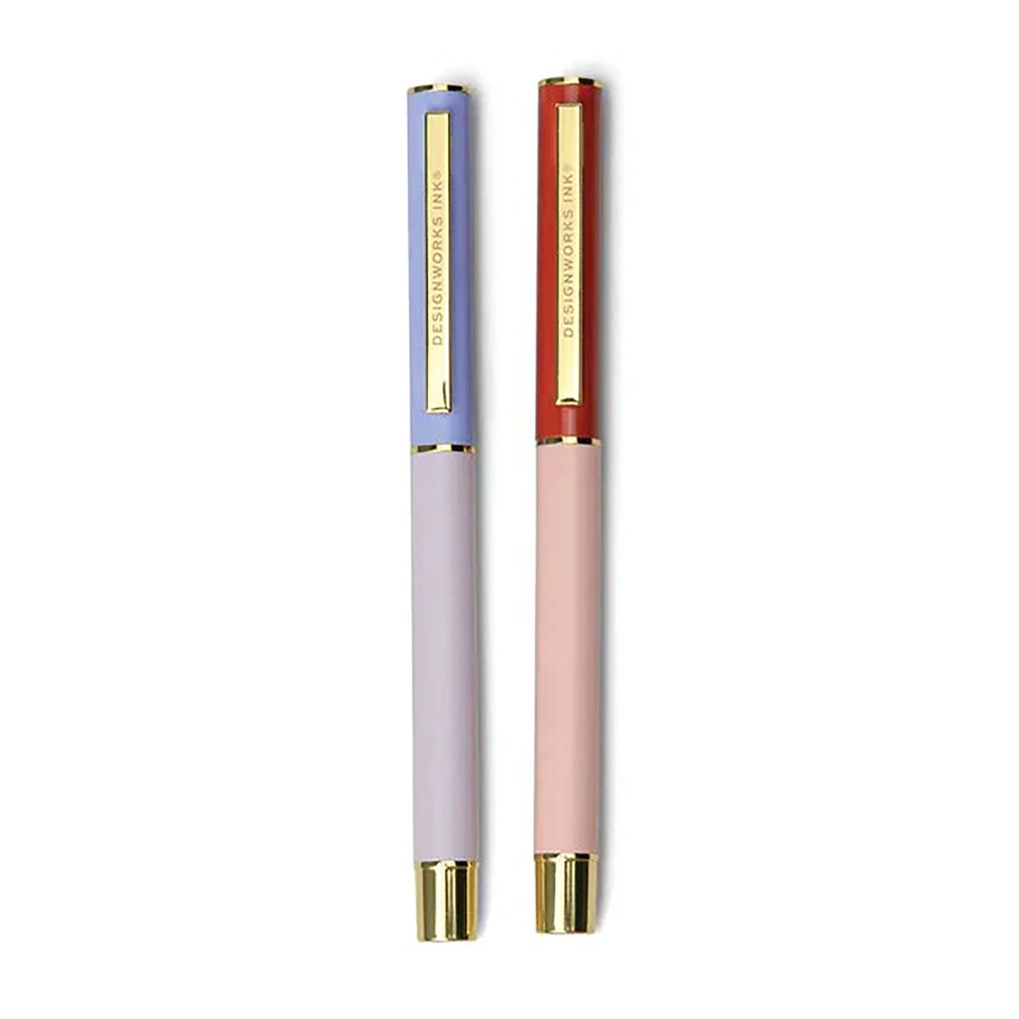 Colorblock Pens Set - Lavender & Blush