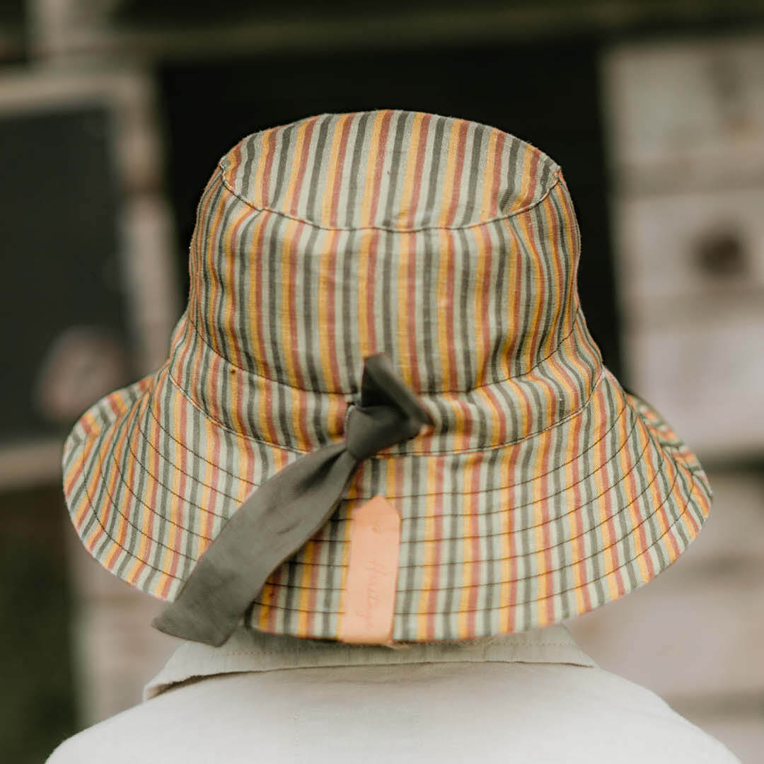 'Explorer' Kids Classic Bucket Sun Hat - Gwen / Moss