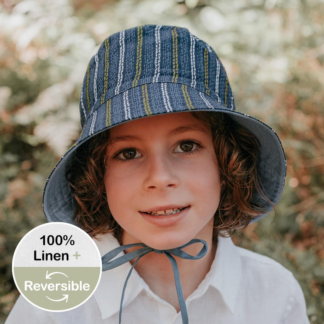 'Explorer' Kids Classic Bucket Sun Hat - Stanford / Steele