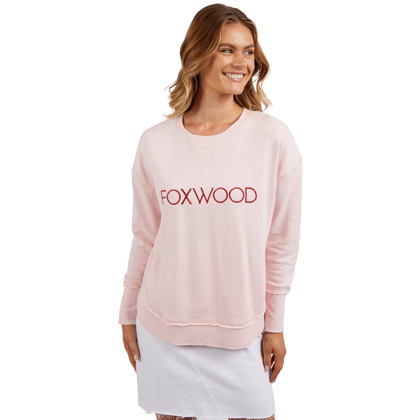 Foxwood Simplified Crew - Metallic Pale Pink
