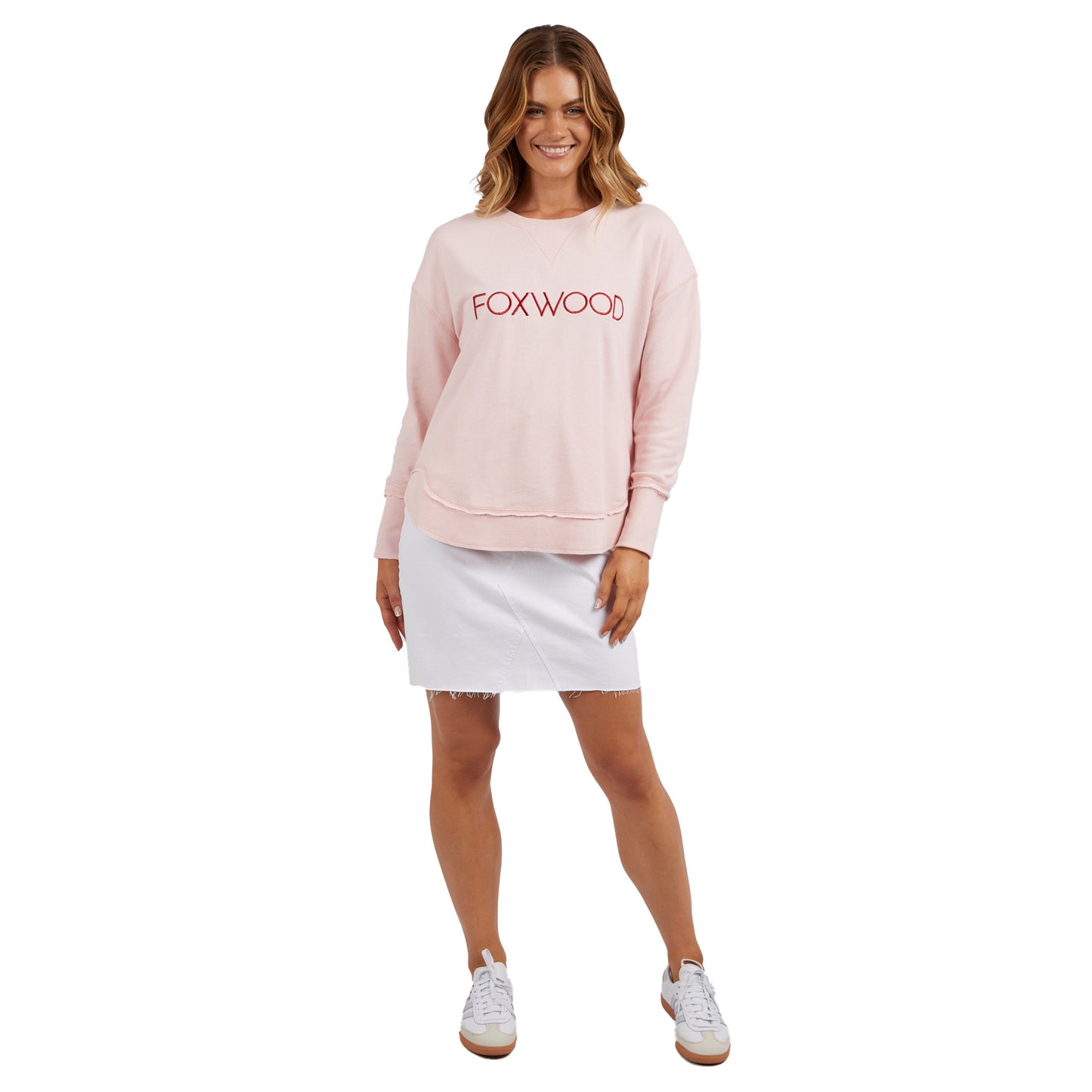 Foxwood Simplified Crew - Metallic Pale Pink