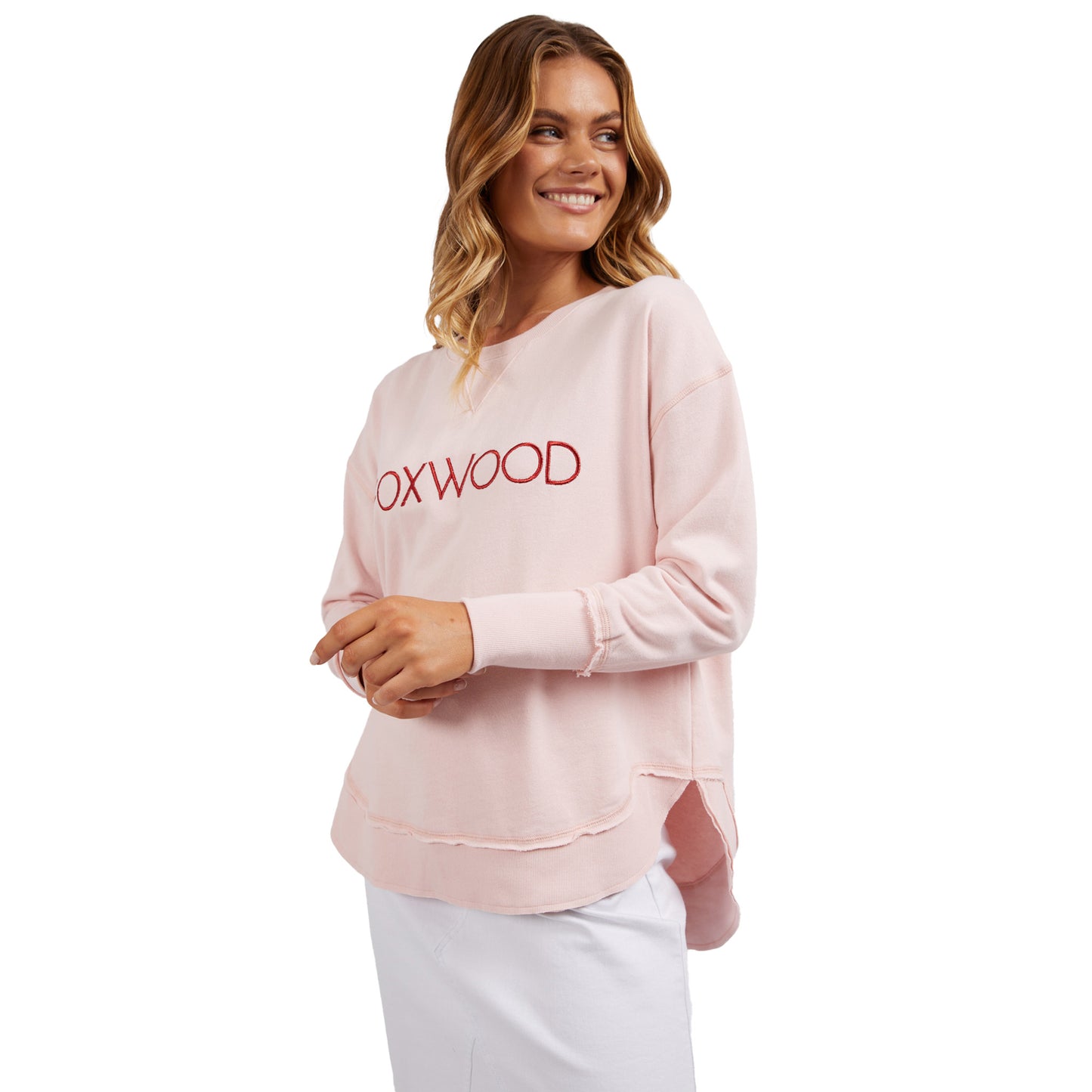 Foxwood Simplified Crew - Metallic Pale Pink