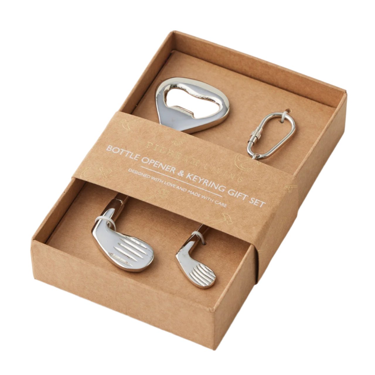 Golf Club Bottle Opener & Keyring Set