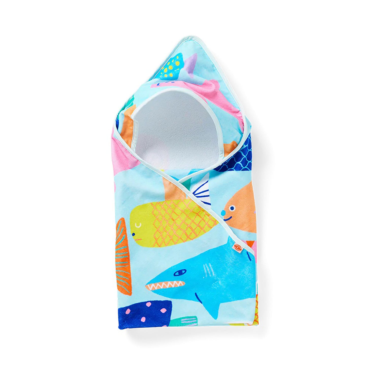 Rainbow Reef Baby Hooded Towel