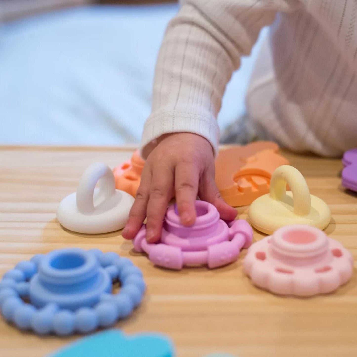 Rainbow Stacker & Teether Toy - Rainbow Bright