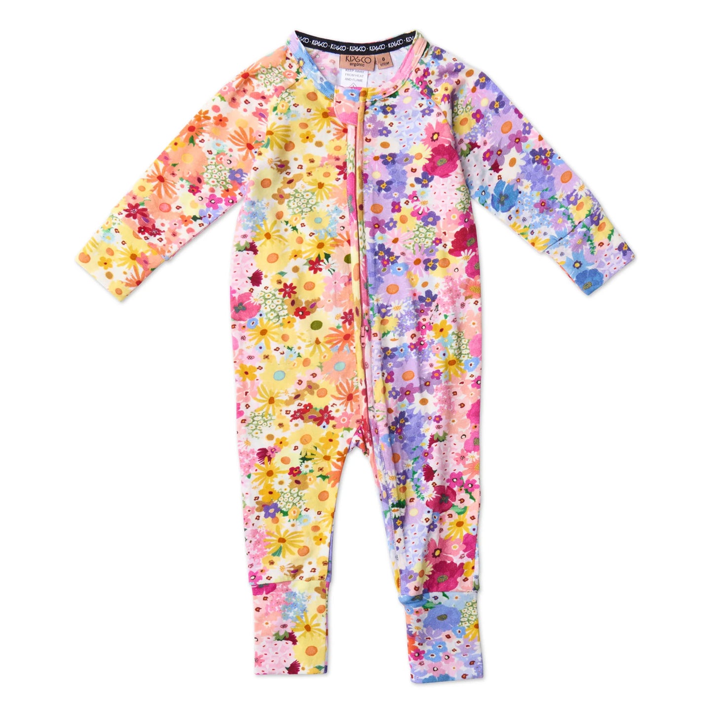 Posie Lane Organic Long Sleeve Zip Romper