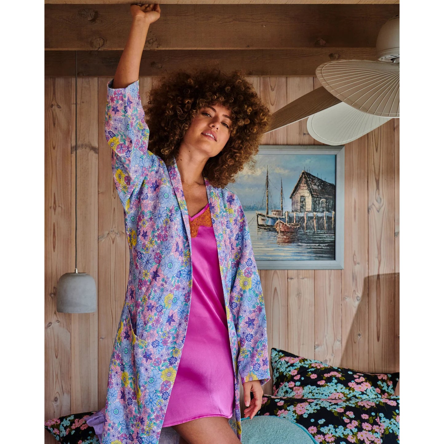 Bunch Of Fun Linen Robe