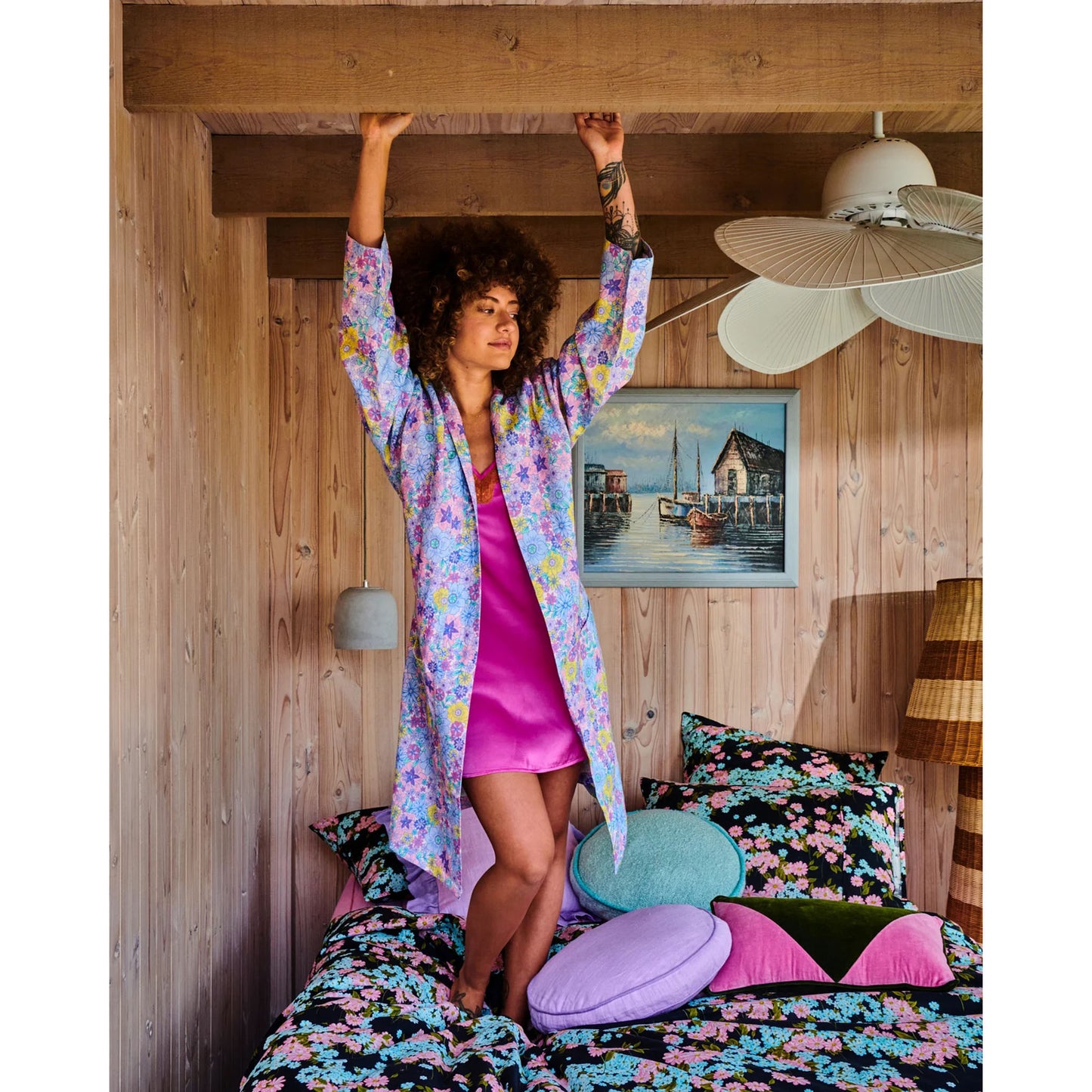Bunch Of Fun Linen Robe