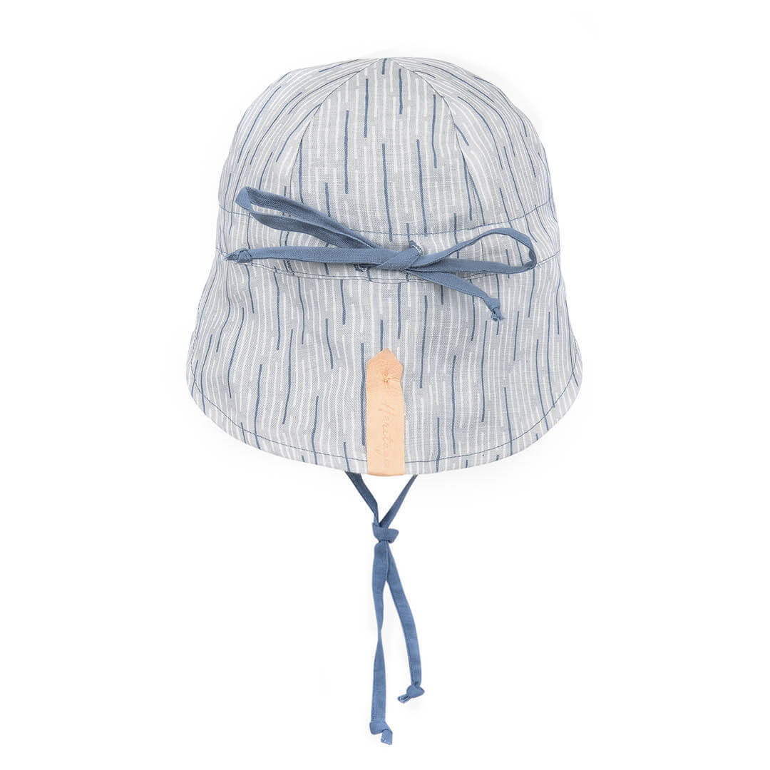 'Lounger' Baby Reversible Flap Sun Hat - Sprig / Steele