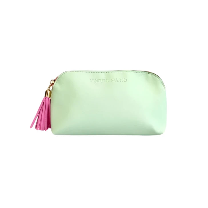Pouch Makeup Bag - Mint / Berry