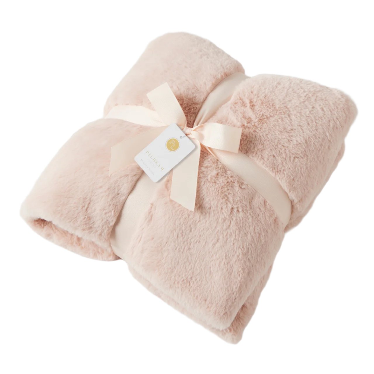 Muse Faux Fur Throw – Dusty Pink