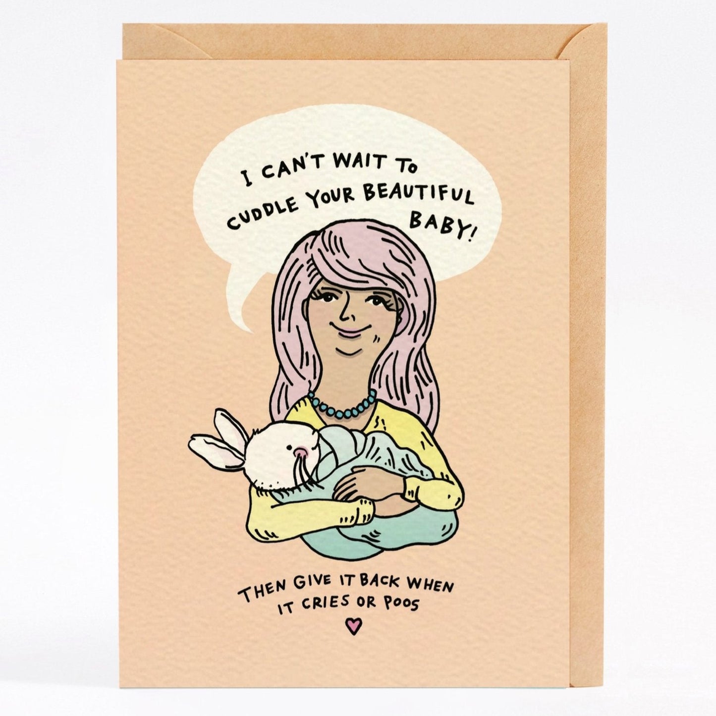 Baby Cuddle - Greeting Card