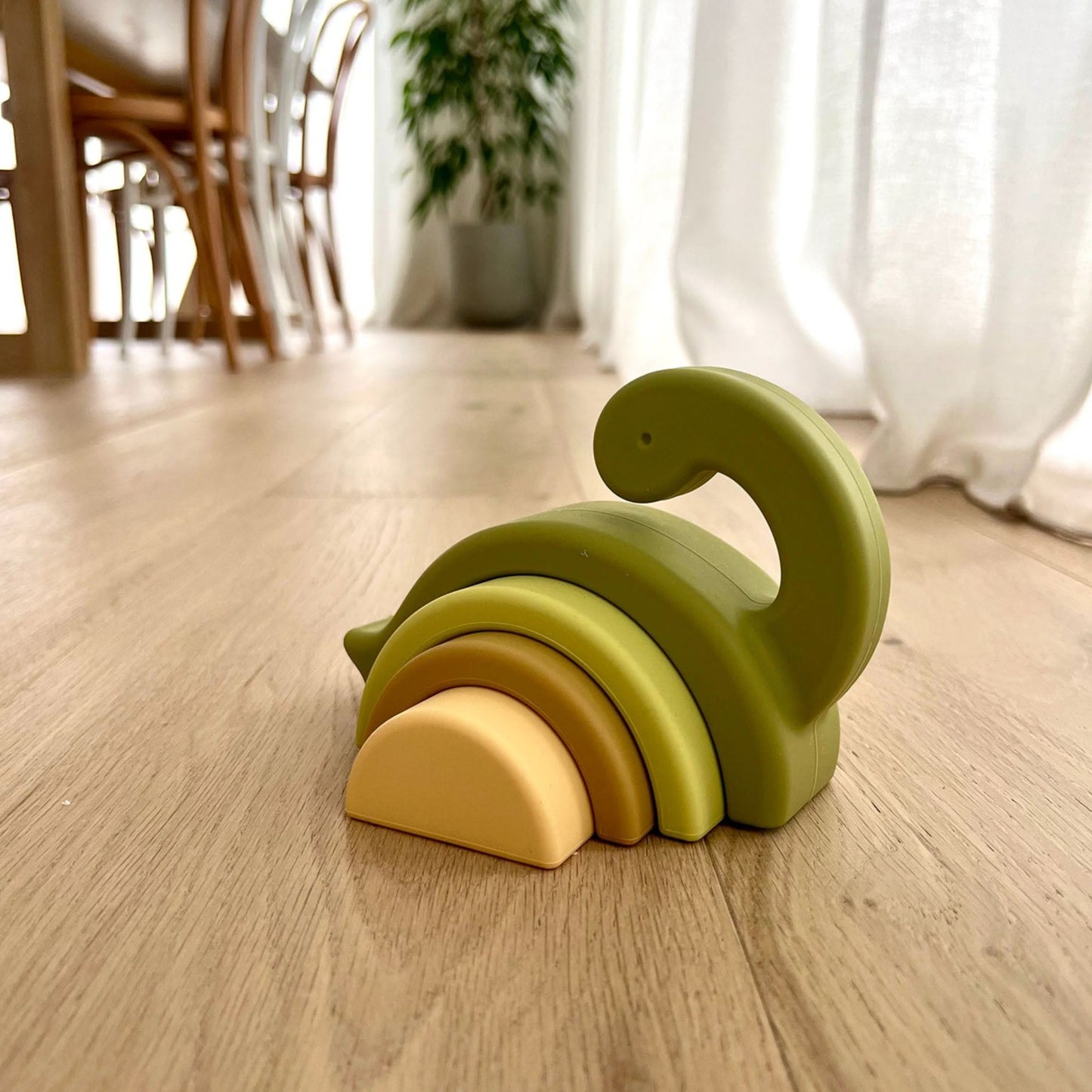 Nesting Set - Green Dinosaur