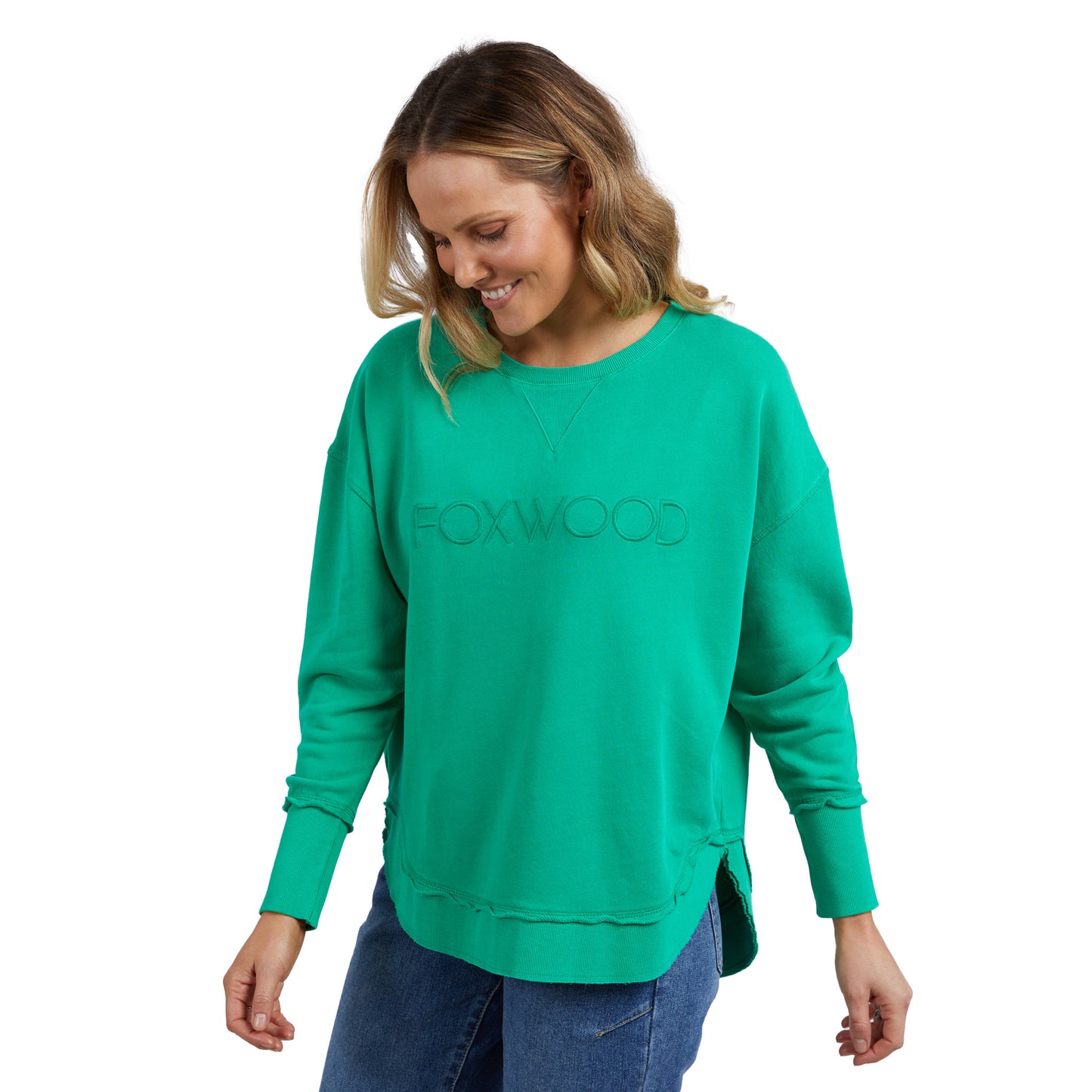 Foxwood Simplified Crew - Bright Green