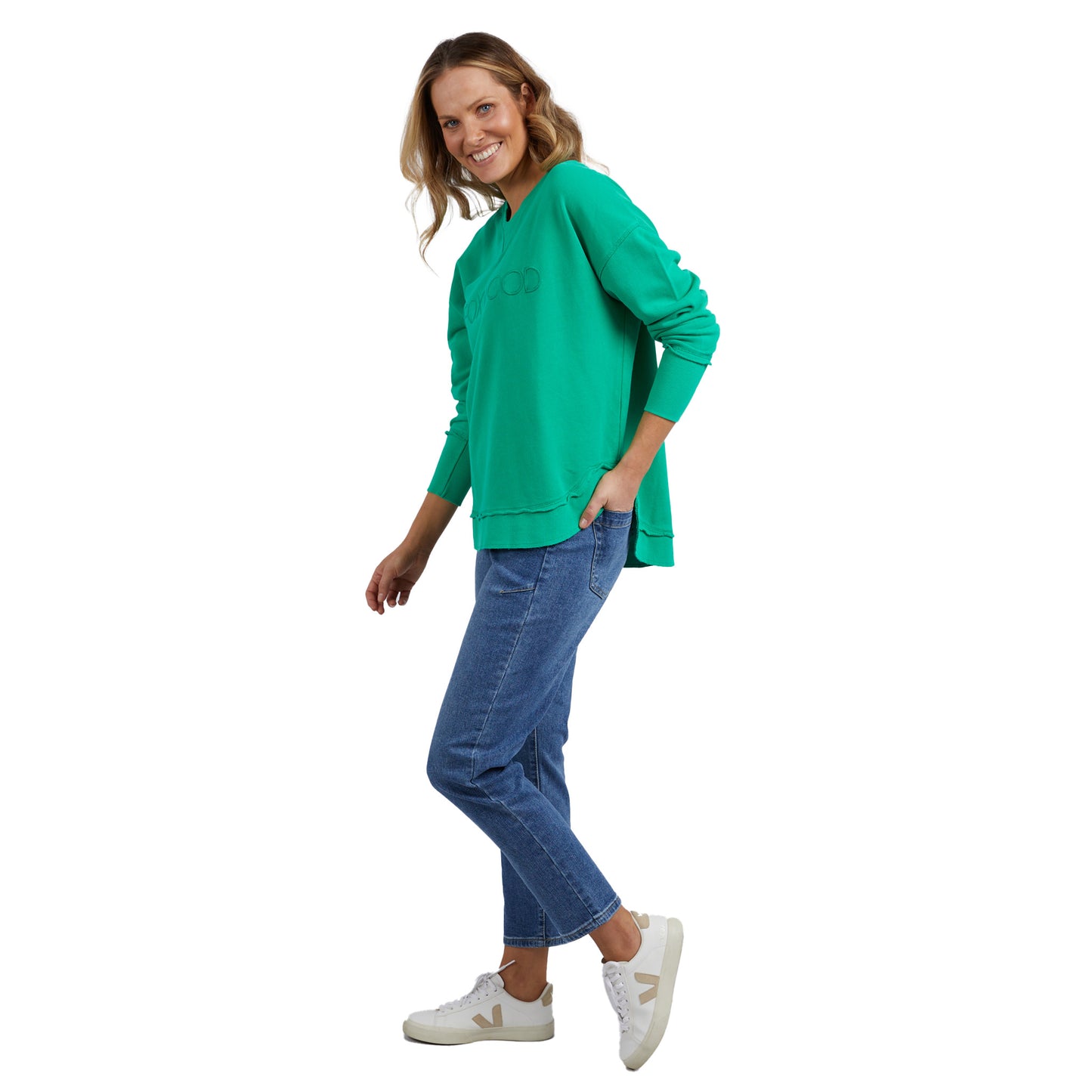 Foxwood Simplified Crew - Bright Green