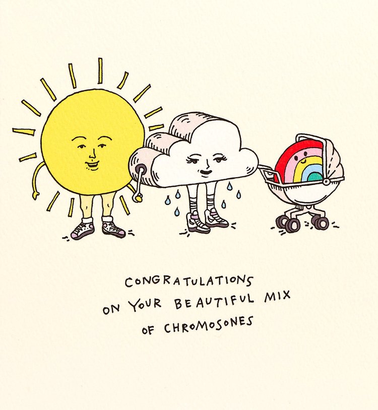 Baby Rainbow - Greeting Card