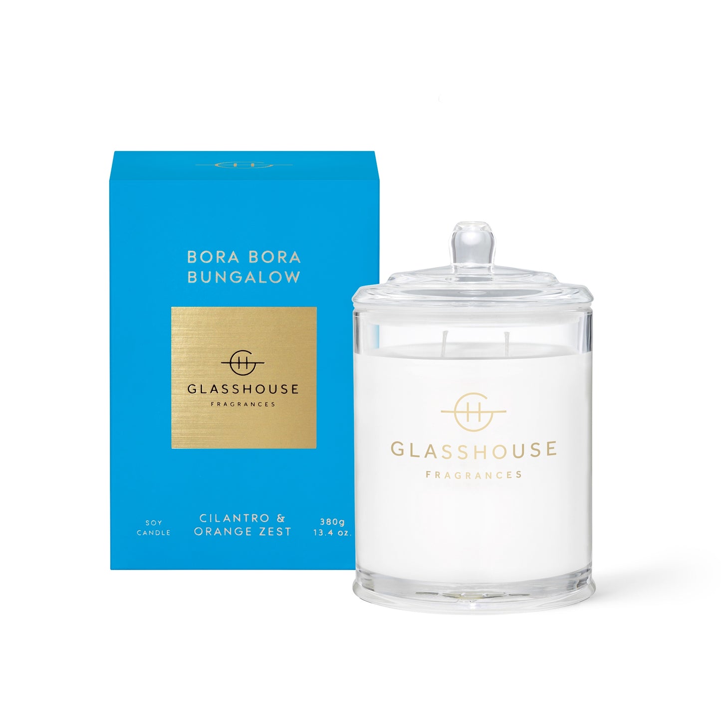 Bora Bora Bungalow Soy Candle - Cilantro and Orange Zest - 380g