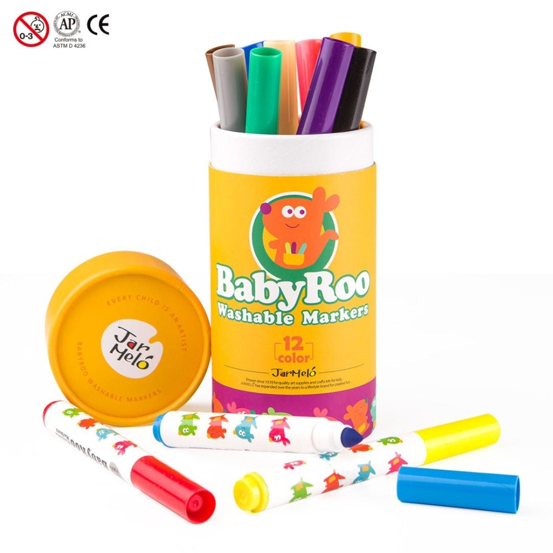 Jar Melo Baby Roo Washable Markers 12pc