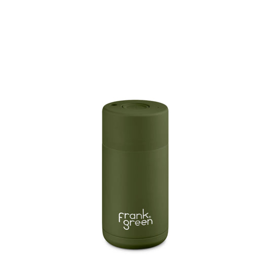 Khaki - Ceramic Reusable Cup - 12oz / 355ml