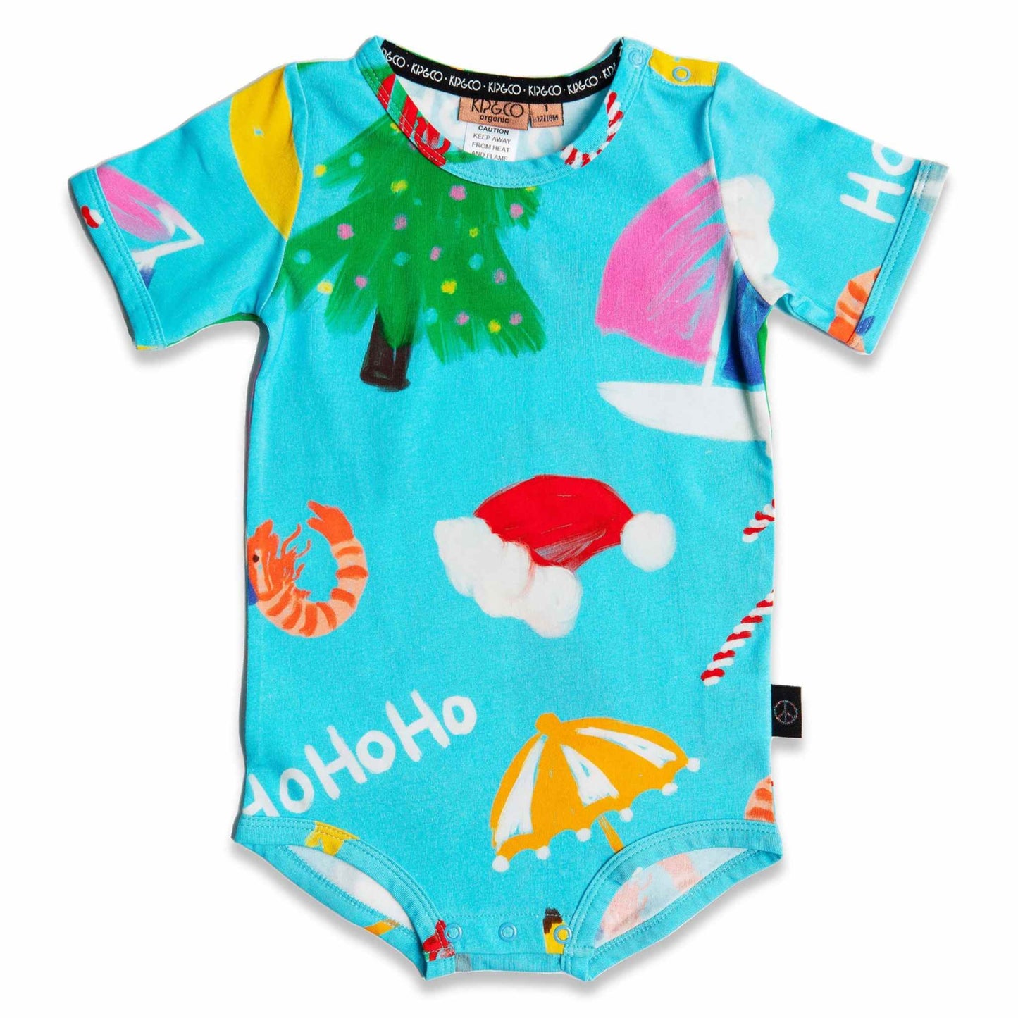Christmas Icons Organic Short Sleeve Romper