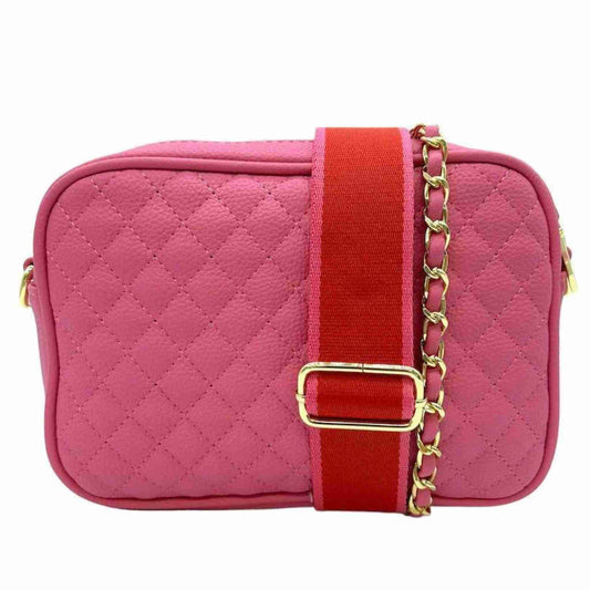Ruby Stitch Cross Body Bag - Bright Pink