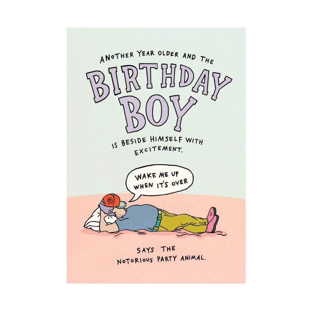 Nap Boy - Greeting Card