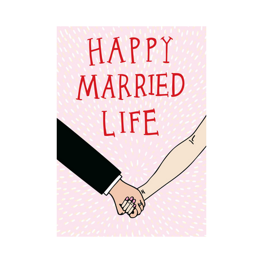 Able and Game's Happy Married Life greeting card is perfect for send best wishes to the happy couple.