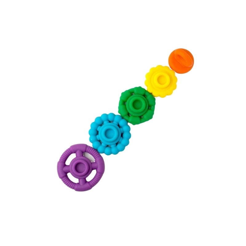 Rainbow Stacker & Teether Toy - Rainbow Bright