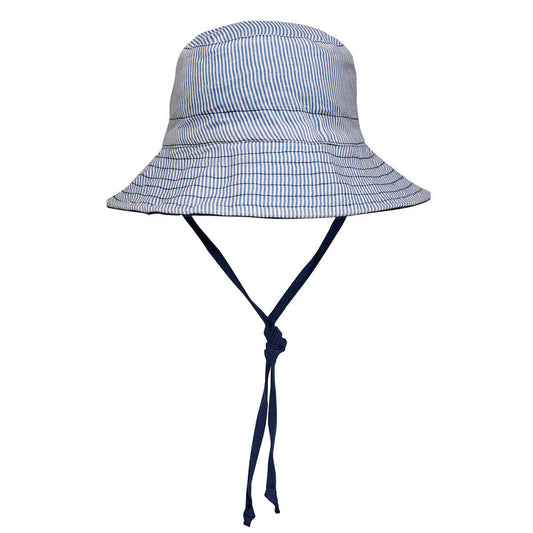 'Explorer' Kids Classic Bucket Sun Hat - Charlie / Indigo