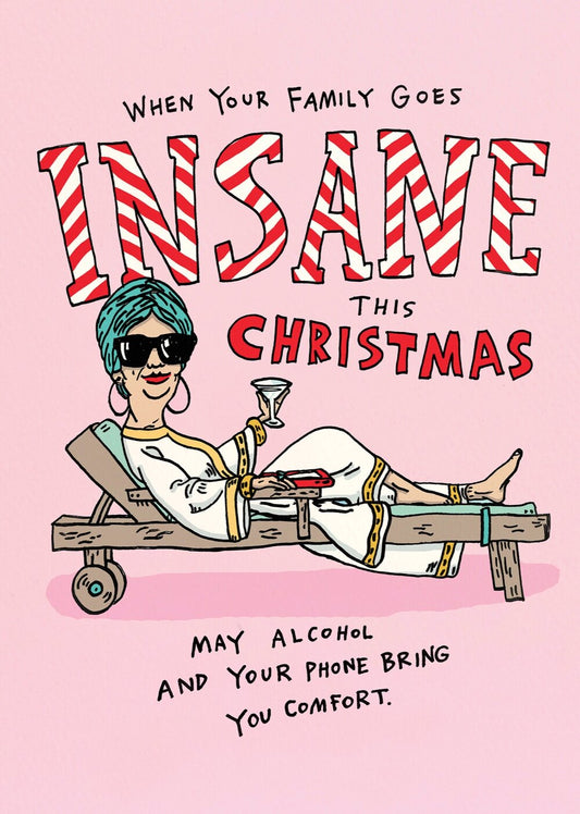 Insane Christmas - Greeting Card