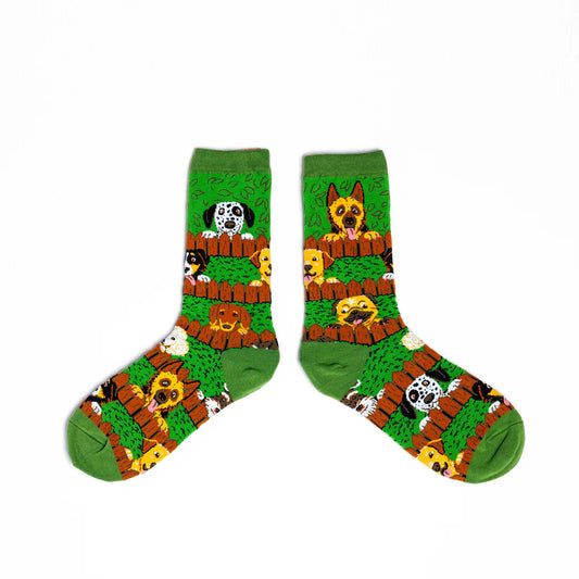 Peek-A-Bow-Wow Socks - Womens