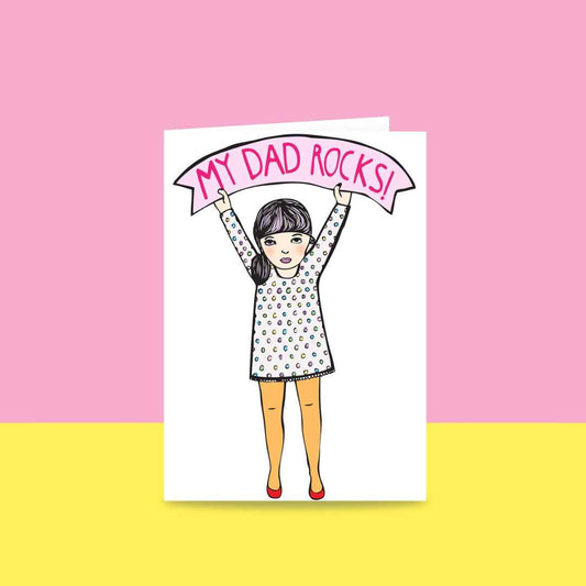 My Dad Rocks - Greeting Card