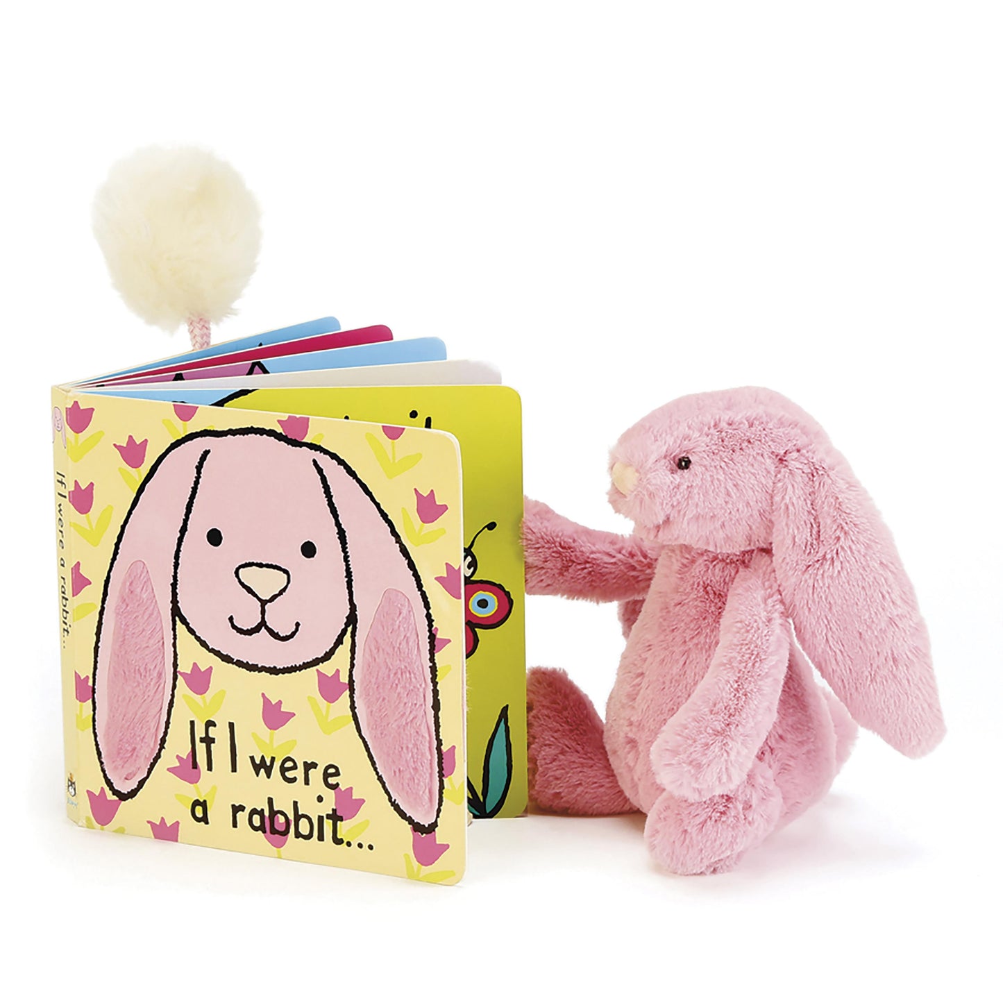 If I Were A Rabbit Board Book - Pink