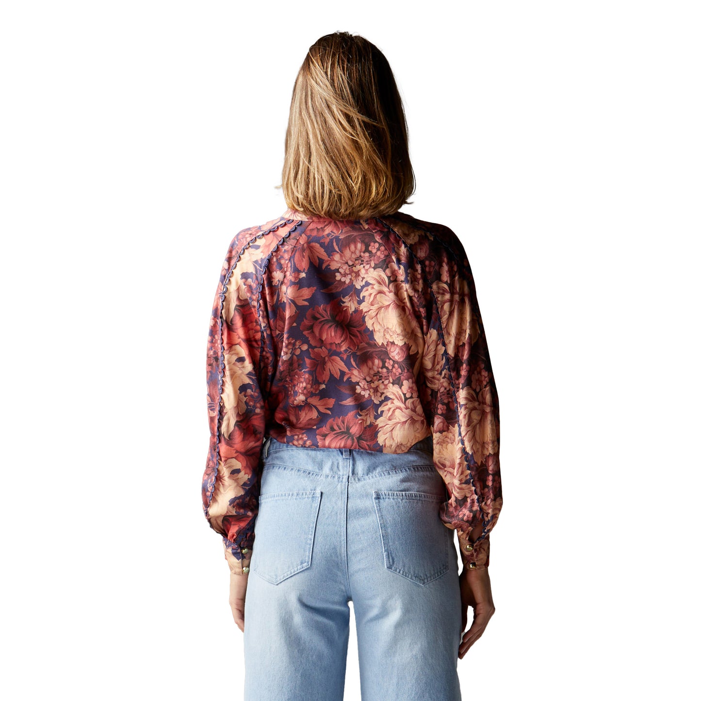 Berry Kiss Blouse - Floral